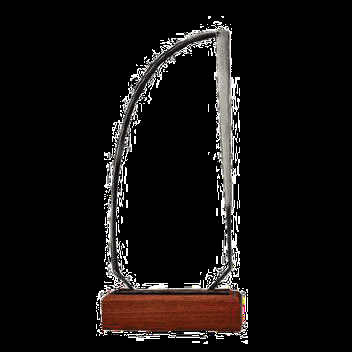 TrophÈe navire en cristale et bois - A-112