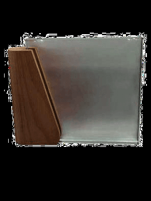 TrophÈe carrÈ en cristale et bois - A-123