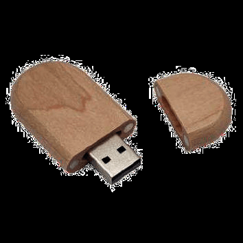 ClÈ USB ovale en Ècologique. - PF-242