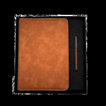 Coffret 2 piËce en similicuir ‡ fermeture annau - SK005-MARRON