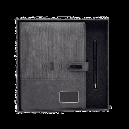 Coffret blocnote powerbank avec clÈ usb - SK2408
