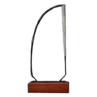 TrophÈe navire en cristale et bois - A-112