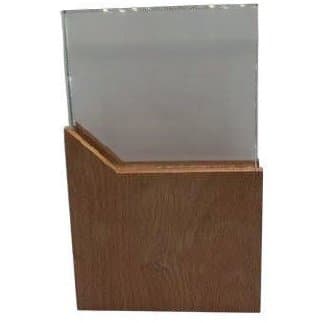 TrophÈe carrÈ en cristale et bois - A-118