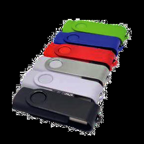 ClÈ USB mÈtal ´ Twist ª sous forme de porte‐clÈ.