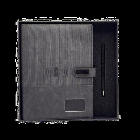 Coffret blocnote powerbank avec clÈ usb